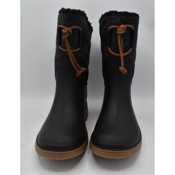 Kamik Womens Size 7 Stella Black White Waterproof Rain Boots - Picture 3 of 11